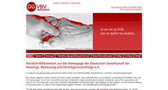 Desktop Screenshot of dgvbv.de